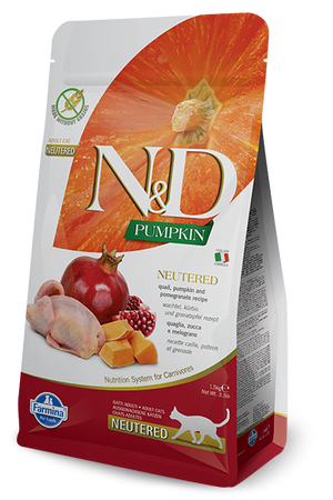 Farmina - N&D Pumpkin Quail & Pomegranate Neutered Cat Food