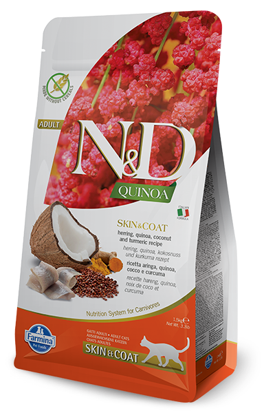 Farmina - N&D Quinoa Skin & Coat Herring Dry Cat Food