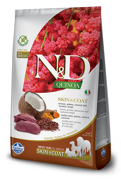 Farmina - N&D Quinoa Skin & Coat Venison Dog Food