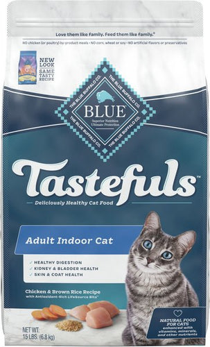 Blue Buffalo Tastefuls Adult Indoor Chicken Brown Rice Dry Cat Food Altoona IA Des Moines IA Urbandale IA West Des Moines IA Bone a Patreat