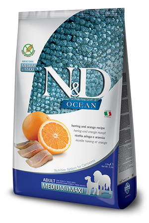 Farmina - N&D Ocean Herring & Orange Med/Maxi Dog Food