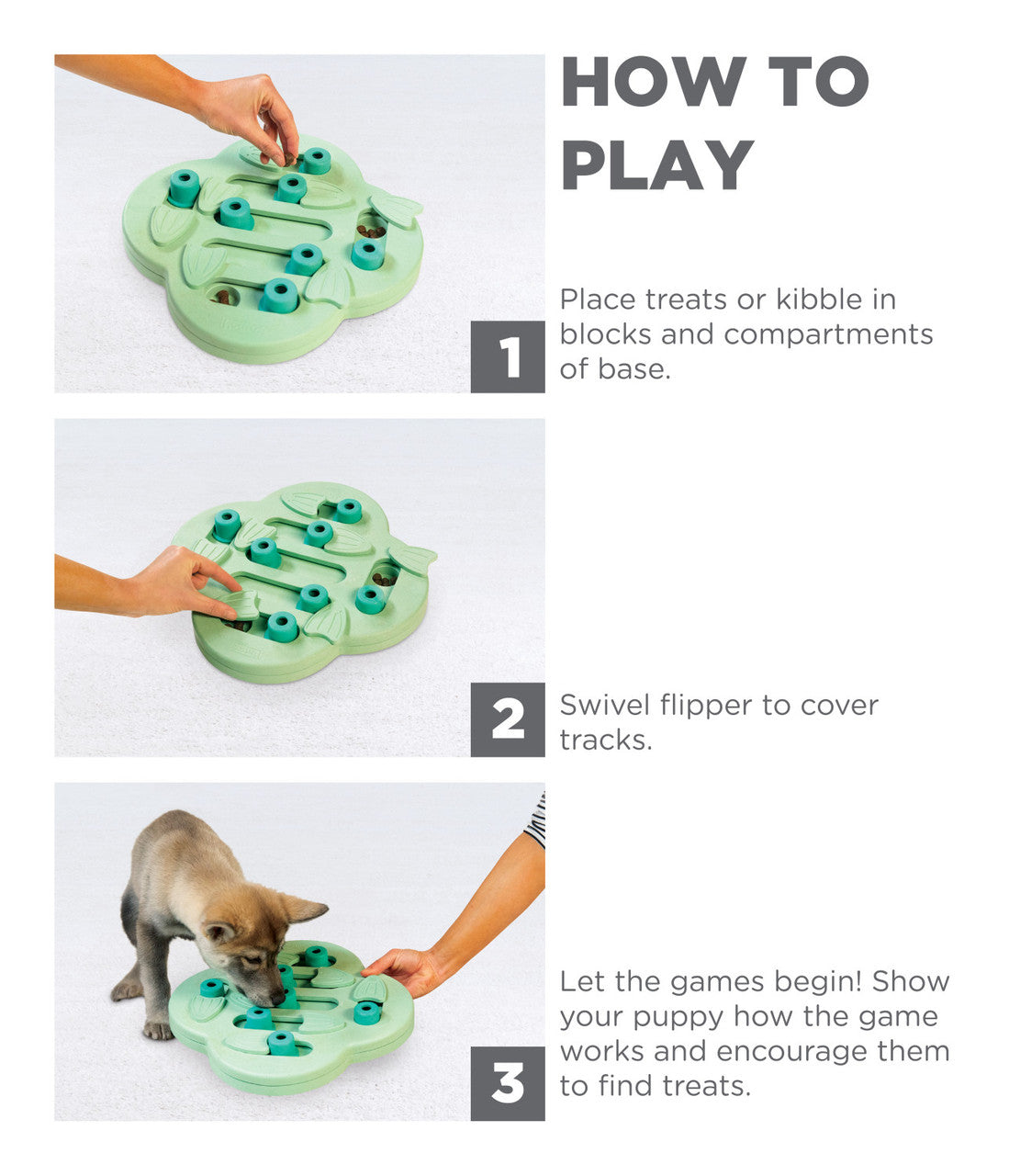 NINA OTTOSSON BY OUTWARD HOUND Hide N' Slide Purple Interactive Treat Puzzle  Dog Toy