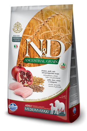 Farmina - N&D Ancestral Grain Chicken & Pomegranate Med/Maxi Dry Dog Food