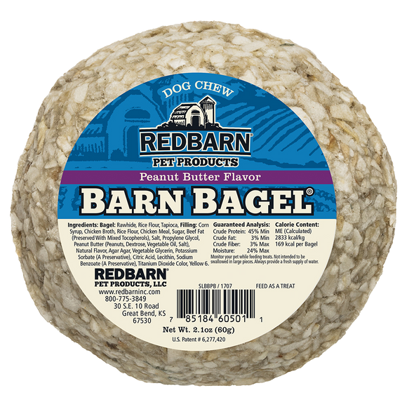 RedBarn - Barn Bagel Peanut Butter Flavor Dog Treat