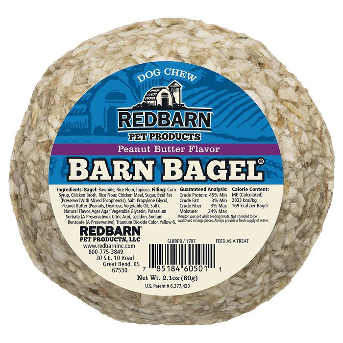 RedBarn - Barn Bagel Peanut Butter Flavor Dog Treat