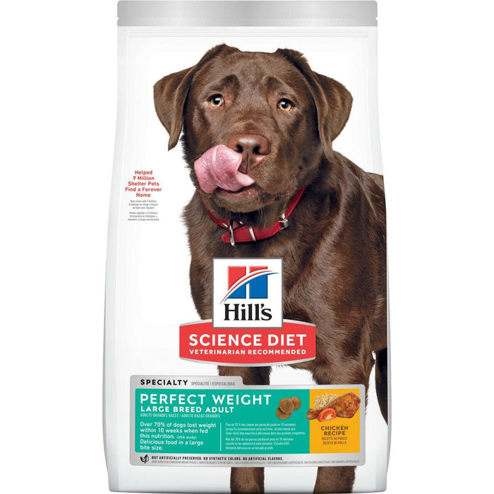 Hill's Science Diet - Perfect Weight Chicken Recipe Adult Large Breed Dry Dog Food