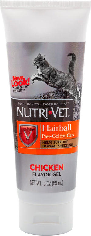 NutriVet - Hairball Chicken Flavor Paw-Gel for Cats