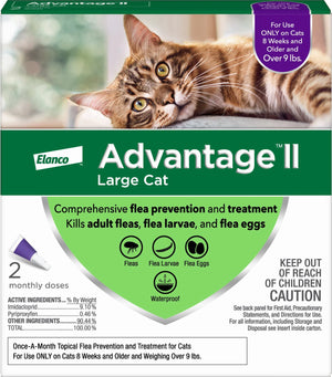 Elanco - Advantage II Cat Vet-Recommended Flea Treatment & Prevention