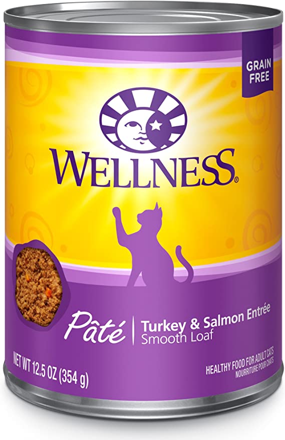 Wellness - Grain Free Turkey & Salmon Entree Pate Wet Cat Food