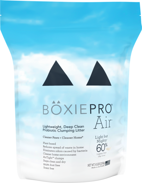 Boxiecat - Air Lightweight Deep Clean, Probiotic Clumping Litter