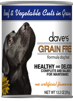 Dave's - Grain Free Beef & Vegetable Cuts in Gravy Wet Dog Food