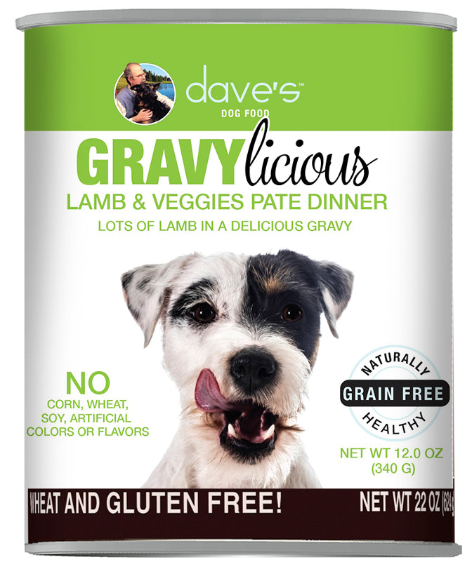 Dave's - Gravylicious Lamb & Veggies Pate Dinner Wet Dog Food