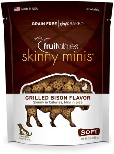 Fruitables - Skinny Minis Grilled Bison Dog Treats