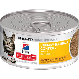 Hill's Science Diet - Adult Urinary & Hairball Control Canned Cat Food 5.5oz