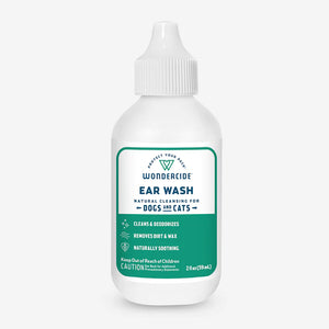Wondercide - Ear Wash and Treatment Kit for Dogs and Cats with Natural Essential Oils