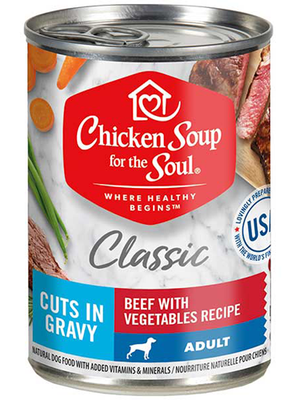 Chicken Soup - Beef with Vegetables Cuts In Gravy Wet Dog Food