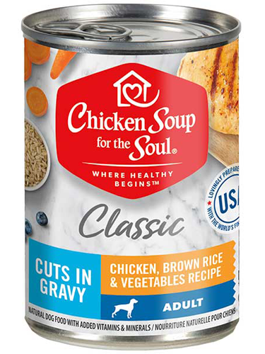 Chicken Soup - Chicken, Brown Rice & Vegetables Cuts In Gravy Wet Dog Food