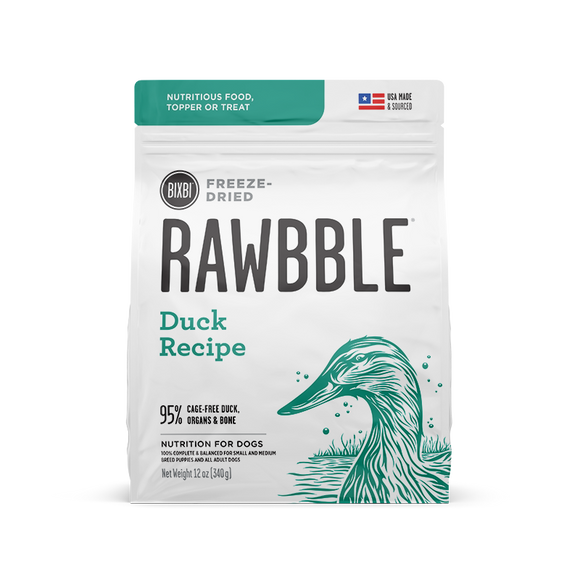 Bixbi - Rawbble Duck Freeze-Dried Dog Food
