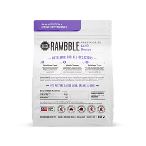 Bixbi - Rawbble Lamb Freeze-Dried Dog Food
