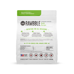 Bixbi - Rawbble Pork Freeze-Dried Dog Food