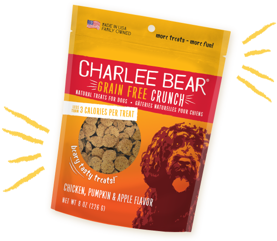 Charlee Bear - Grain-Free Crunch Chicken, Pumpkin & Apple Flavor Dog Treats
