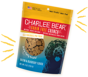 Charlee Bear - Grain-Free Crunch Bacon & Blueberry Dog Treats