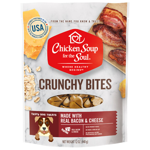 Chicken Soup - Bacon & Cheese Crunchy Bites Dog Treats