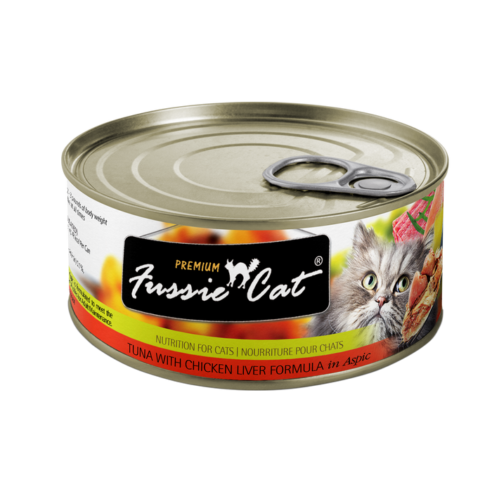 Fussie Cat - Tuna With Chicken Liver Formula In Aspic Wet Cat Food