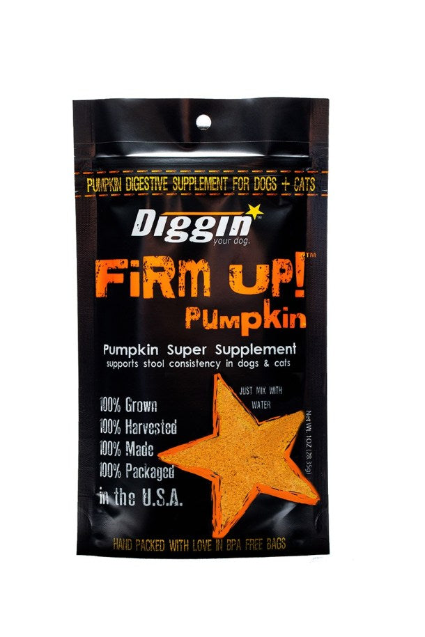 Diggin Your Dog - Firm Up! Pumpkin Digestive Supplement for Cats and Dogs