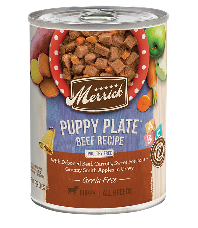 Merrick - Grain-Free Puppy Plate Beef Recipe in Gravy Wet Dog Food