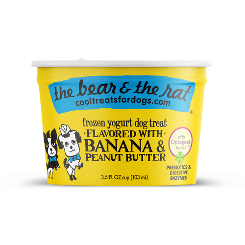 The Bear and The Rat - Banana & Peanut Butter Frozen Yogurt Dog Treat - PICK UP ONLY