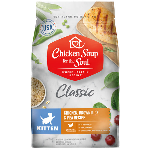Chicken Soup - Kitten Chicken, Brown Rice & Pea Dry Cat Food