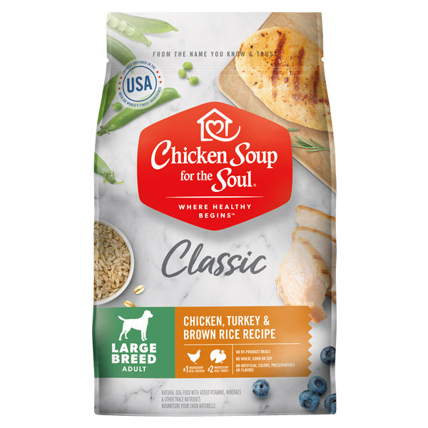Chicken Soup - Large Breed Adult Chicken, Turkey & Brown Rice Dry Dog Food