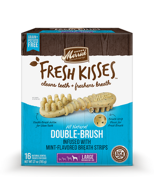 Merrick - Fresh Kisses with Mint-Flavored Breath Strips Dental Dog Treats