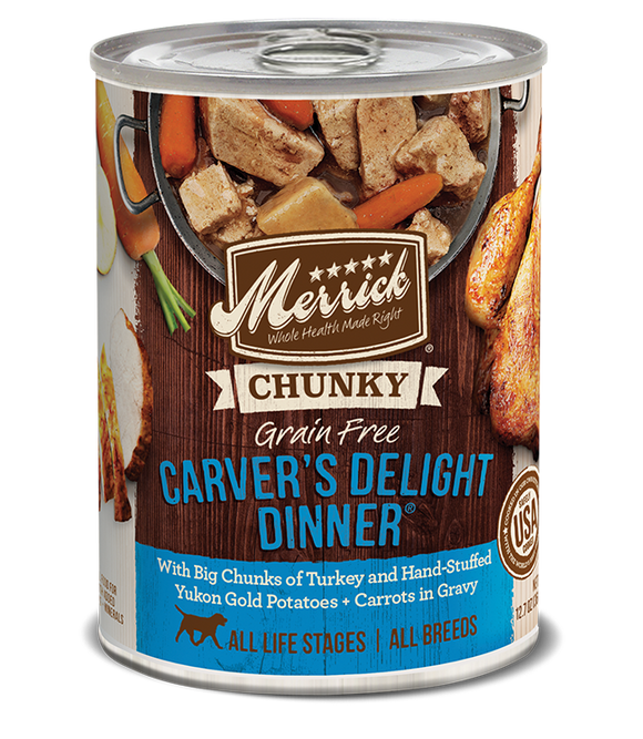 Merrick - Chunky Grain-Free Carver's Delight Dinner in Gravy Wet Dog Food