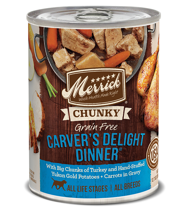 Merrick - Chunky Grain-Free Carver's Delight Dinner in Gravy Wet Dog Food