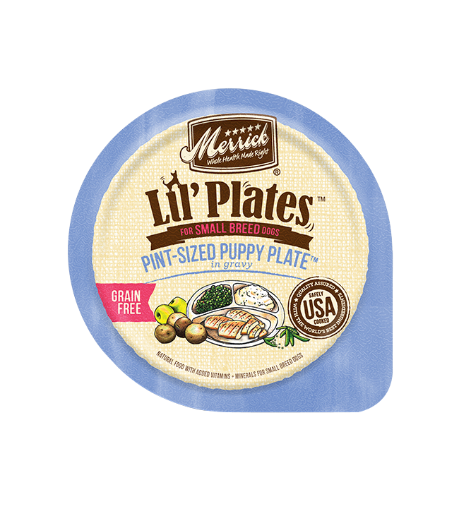 Merrick -  Lil' Plates Grain-Free Pint-Sized Puppy Plate in Gravy Wet Dog Food