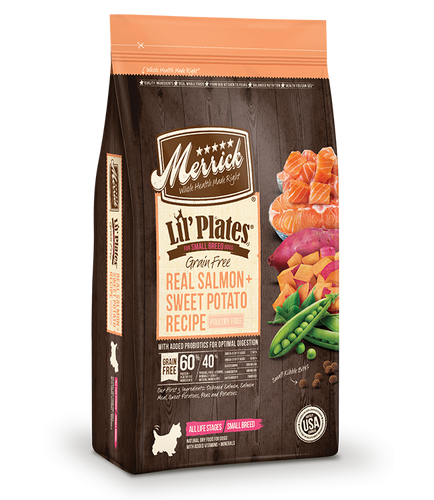Merrick Grain Free Real Salmon Sweet Potato Recipe Dry Dog Food Altoona IA Des Moines IA Urbandale IA West Des Moines IA Bone a Patreat