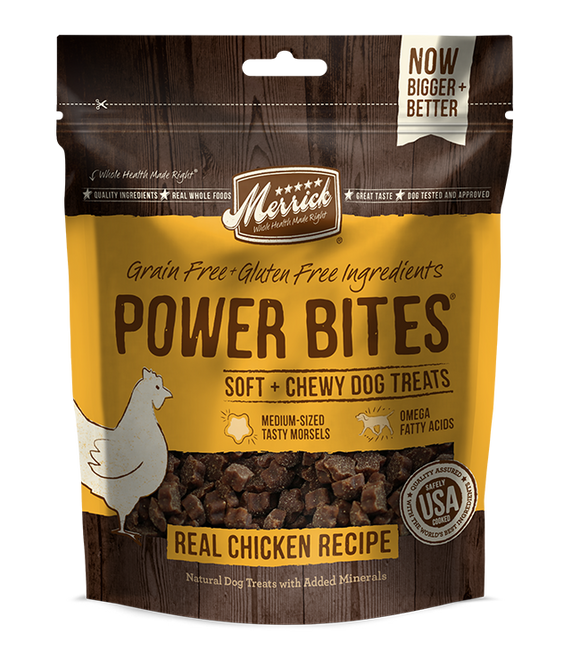 Merrick -  Power Bites - Real Chicken Recipe Dog Treats