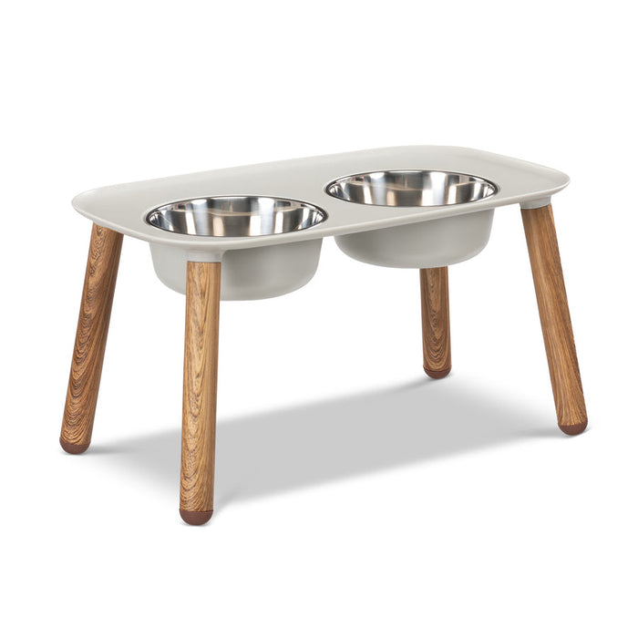 Messy Mutts - Elevated Double Feeder with Stainless Bowls