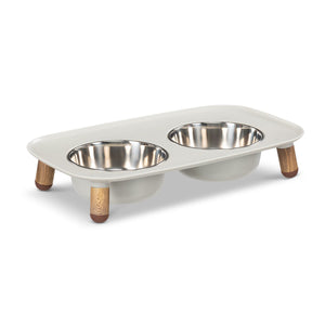 Messy Mutts - Elevated Double Feeder with Stainless Bowls