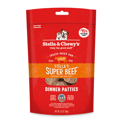Stella & Chewy's - Super Beef Freeze-Dried Raw Dinner Patties Dry Dog Food