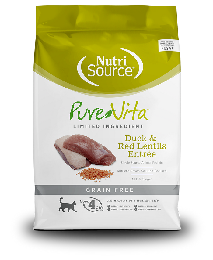 PureVita - Grain-Free Duck & Red Lentils Entrée Dry Cat Food