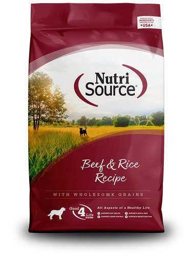 NutriSource Beef Rice Recipe Dry Dog Food