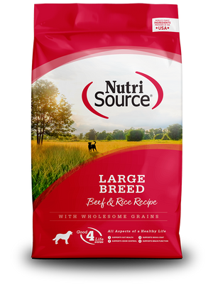 NutriSource - Large Breed Beef & Rice Recipe Dry Dog Food