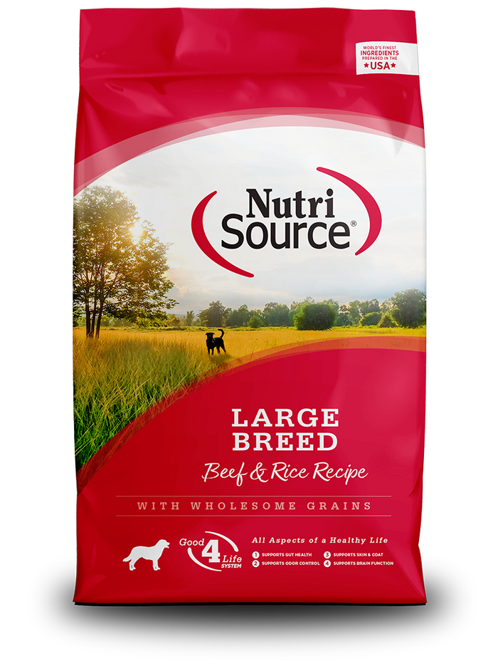 NutriSource - Large Breed Beef & Rice Recipe Dry Dog Food