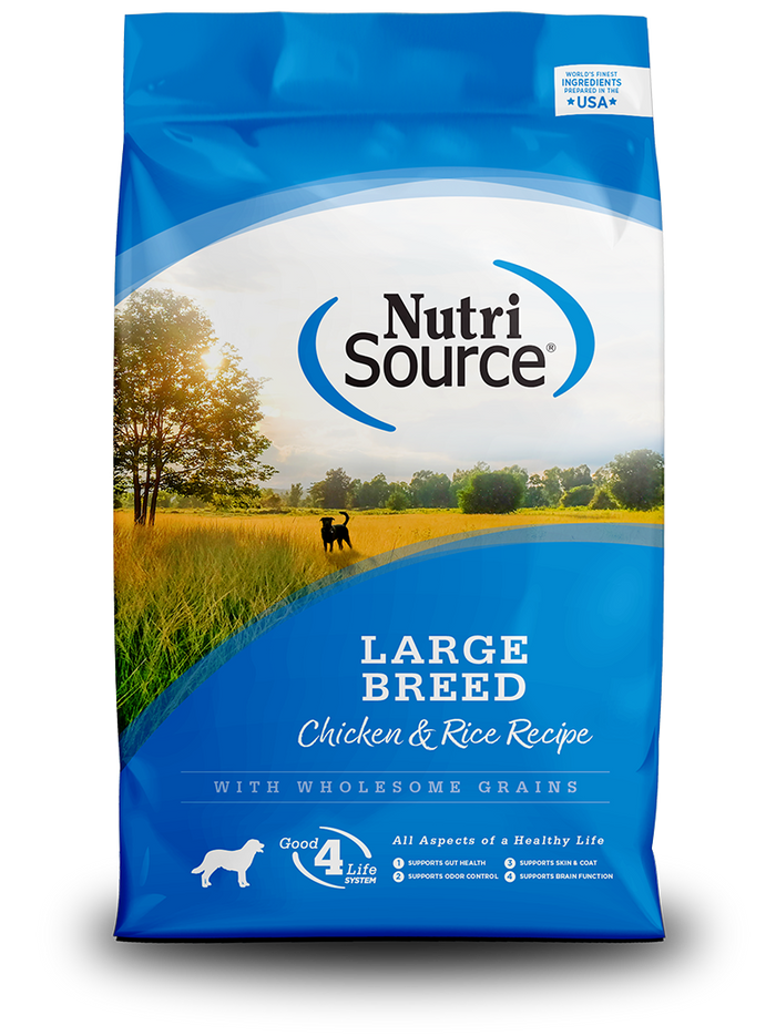 NutriSource - Large Breed Chicken & Rice Recipe Dry Dog Food