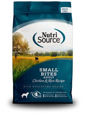 NutriSource - Adult Small Bites Chicken & Rice Recipe Dry Dog Food