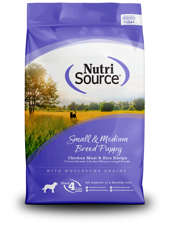 NutriSource - Small & Medium Breed Puppy Dry Dog Food