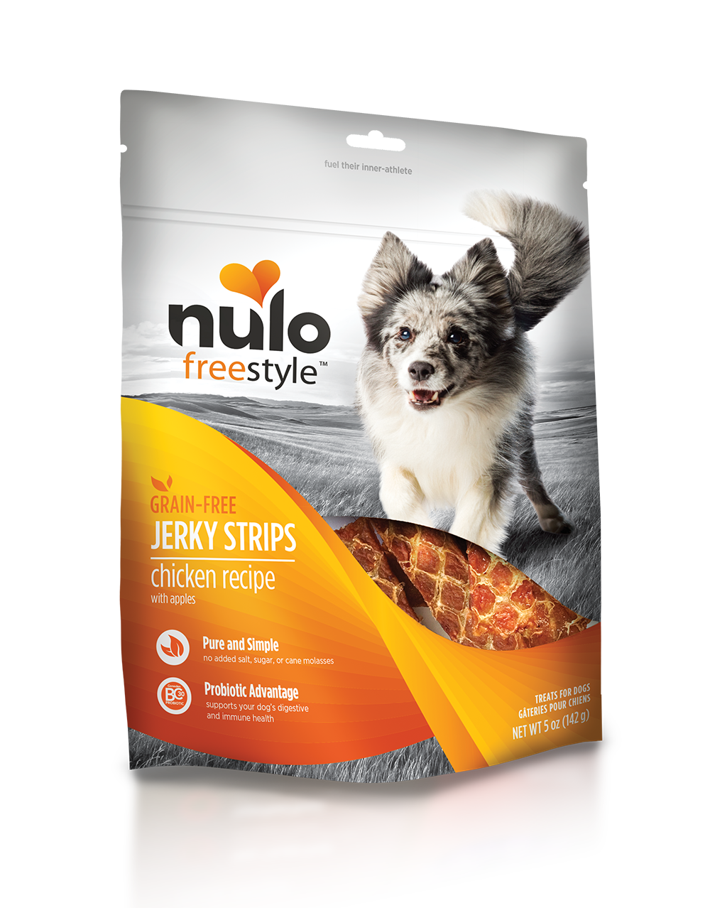 Nulo Freestyle Jerky Strips Chicken Recipe Treats for Dogs Des